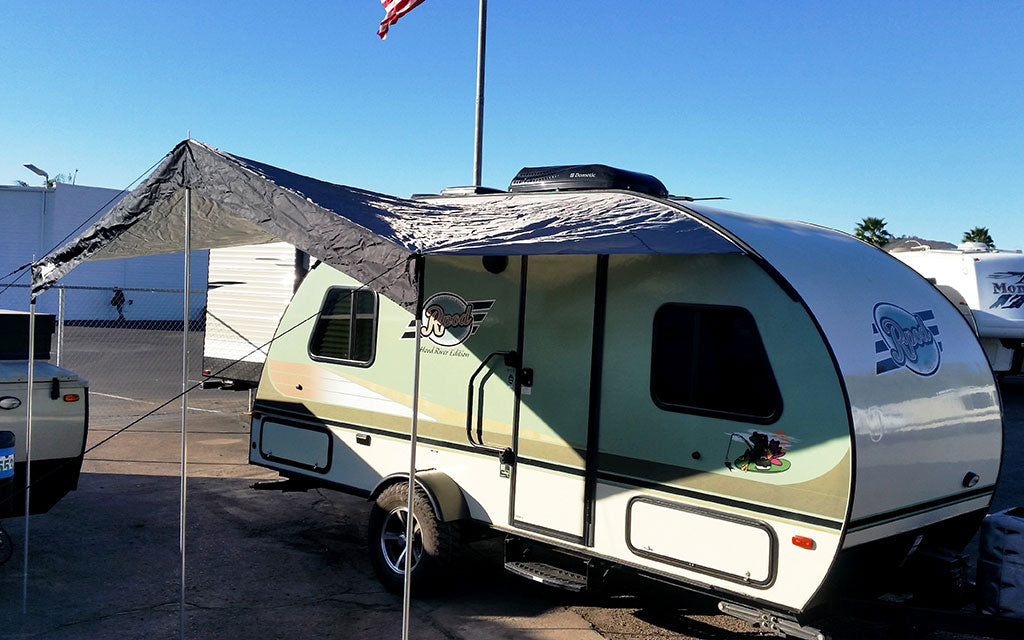 R-Pod Trailer Canopy - Silver w/ Black Trim - PahaQue Wilderness