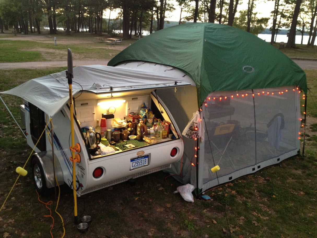 10x10 side  tent for little guy trailer