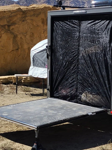 Trailer Mesh Door/Solid Room Divider