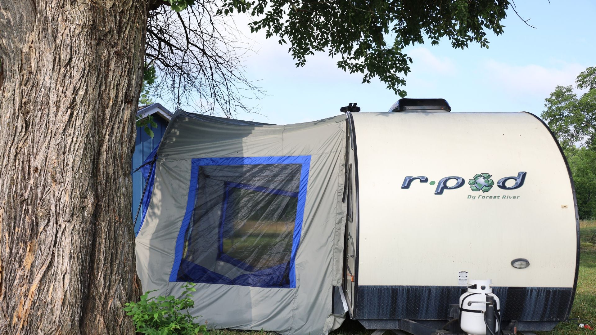 Forest River R-Pod Trailer Side Tent for Camping Comfort PahaQue Wilderness Forest River R-Pod Trailer Side Tent for Camping Comfort PahaQue Wilderness