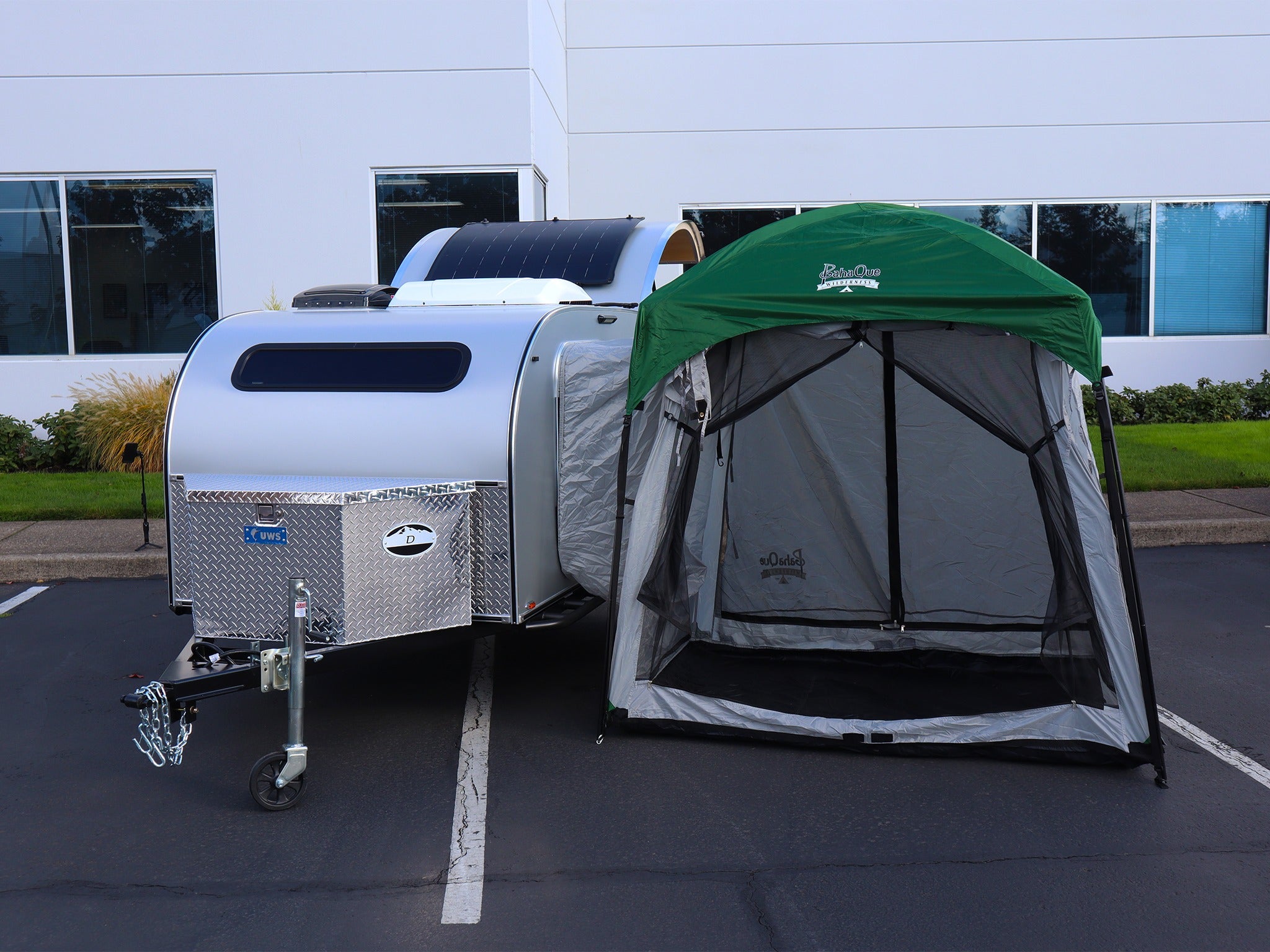 modern tent trailer 5x7 Trailer Side Tent Screen Room for Camping Gear – PahaQue Wilderness