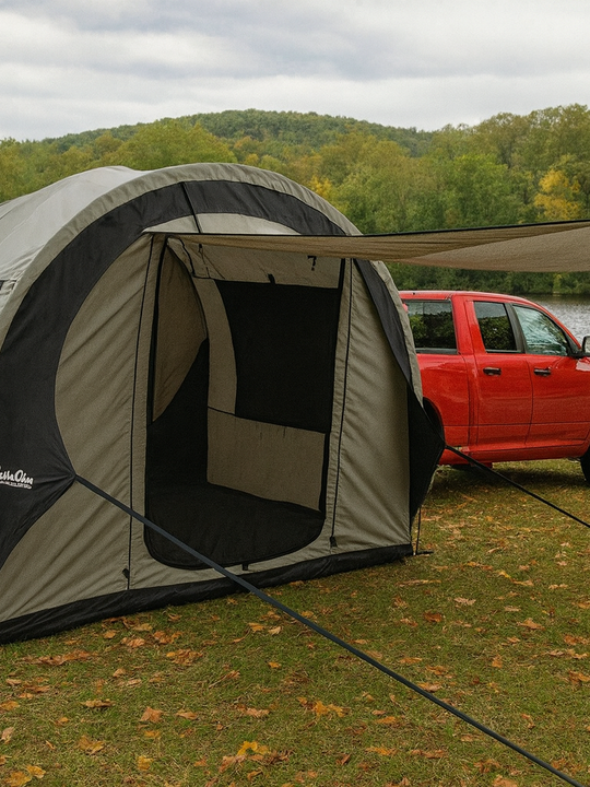Little Guy Mini Max Side Tent - silver/black trim