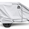 The Paha Que Custom Off Grid Trailer Covers offer premium protection for most OffGrid trailers, shielding your small two-wheeled trailer from the elements, while allowing hitch and chains to extend from the right side.