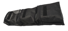 The PahaQue Gear Pouches by PahaQue Wilderness feature three zippered compartments, including a mesh end and Velcro top patches—ideal as heavy-duty organizers for efficient storage of your trailer gear.