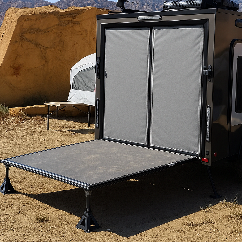 Trailer Screen Door for Trailers with No-See-Um Mesh for Insect Protection and Enhanced Ventilation