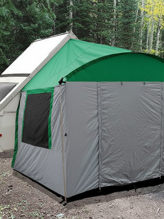 A-Frame Trailer Side Tent for Aliner Chalet Rockwood Jayco 12 Foot and 15 Foot Box Sizes