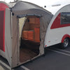 T@B 320 Trailer Clamshell Tent - Silver with Red Trim - PahaQue Wilderness