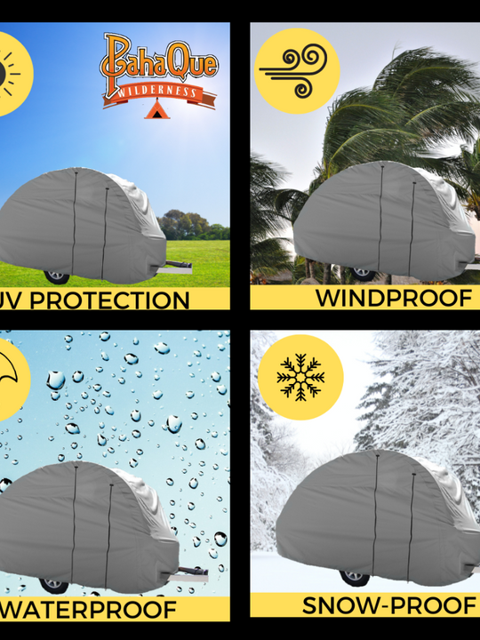Teardrop Trailer Cover 5 X 10 Premium Protection by PahaQue