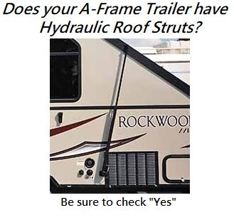 A Frame Trailer Awning for Aliner Chalet Rockwood and Jayco Trailers 12ft 15ft 18ft Box Sizes