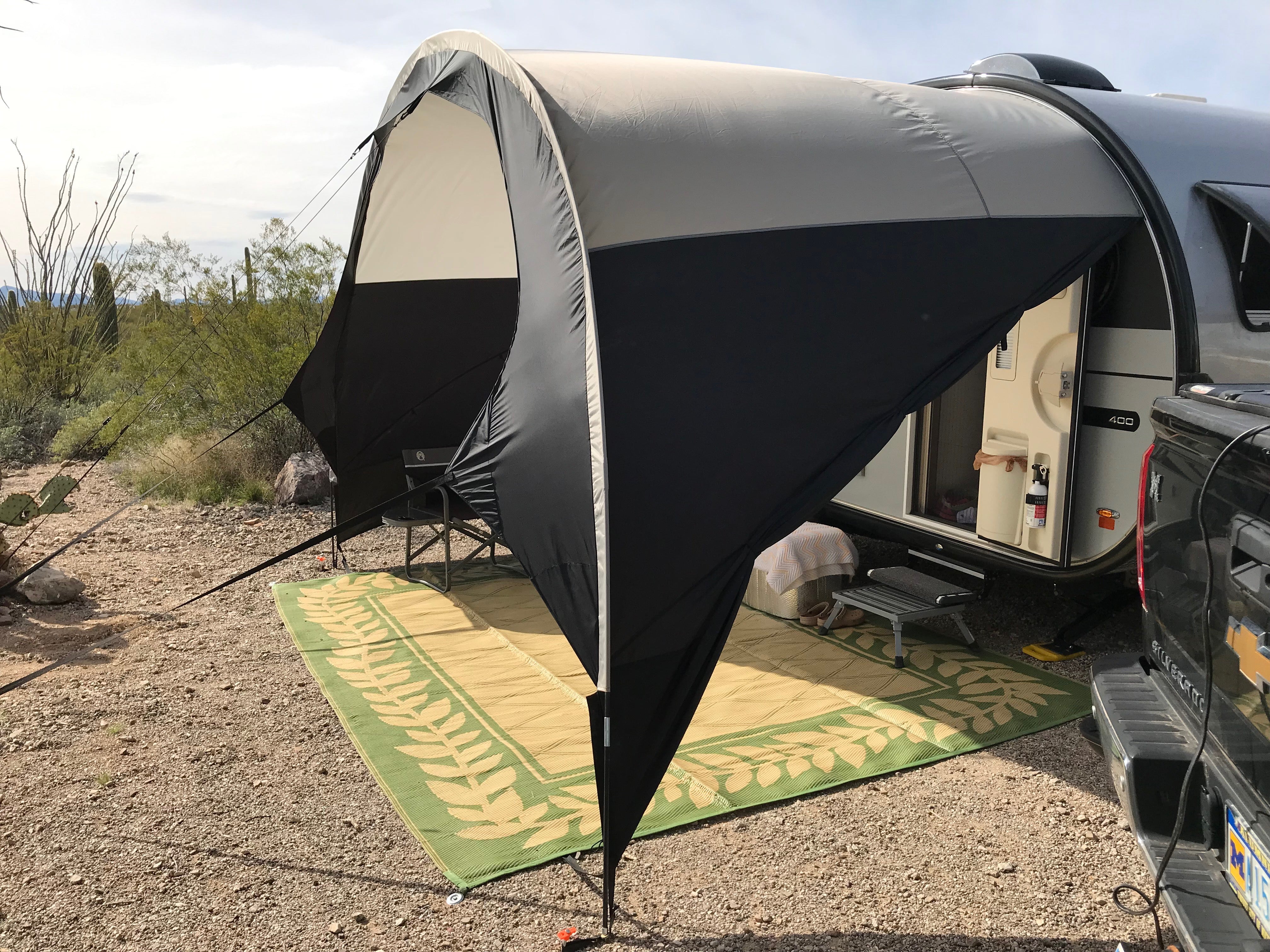obelink tarp 400 Nucamp T@B 400 Trailer Awning by PahQue – PahaQue Wilderness