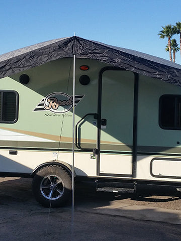 R-Pod Trailer Canopy - Silver w/ Black Trim