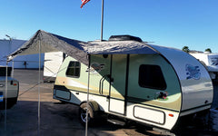 R-Pod Trailer Canopy - Silver w/ Black Trim - PahaQue Wilderness