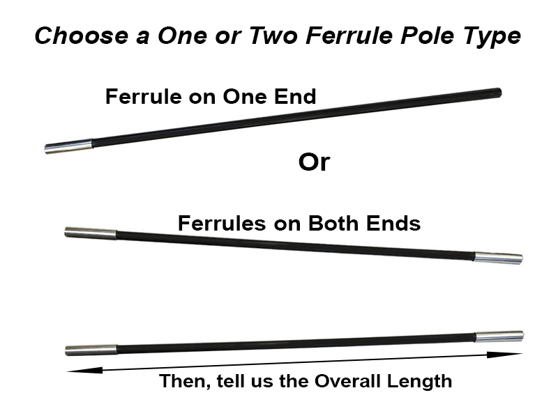 fiberglass tent pole 12.5mm Diameter Single Section Fiberglass Pole for Tents and Awnings