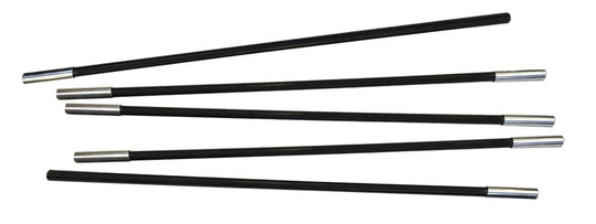 12.5mm Diameter Single Section Fiberglass Pole for Tents and Awnings