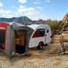 T@B 320 Trailer Clamshell Tent - Silver with Red Trim - PahaQue Wilderness